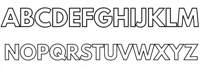 Poland Can Into Big Writings Outline Fonte MAIÚSCULAS