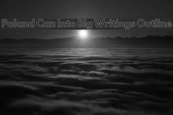 Poland Can Into Big Writings Outline Font examples