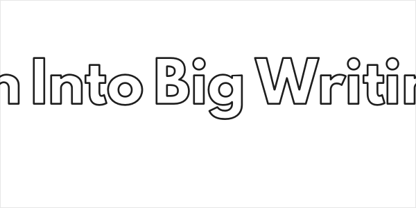 Poland Can Into Big Writings Outline Logo