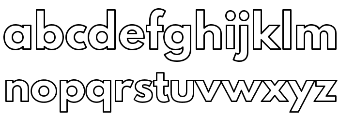 Poland Can Into Big Writings Outline Font LOWERCASE