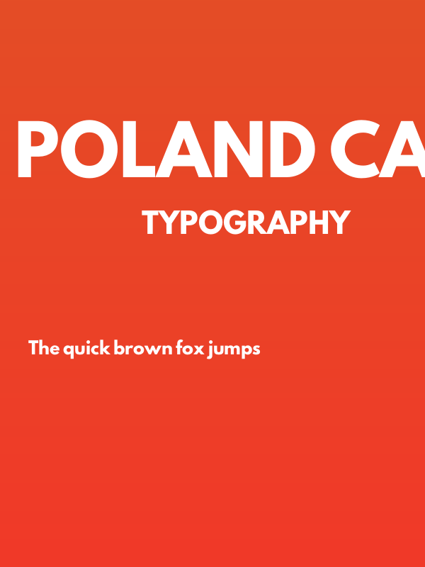 Poland Can Into Big Writings Poster