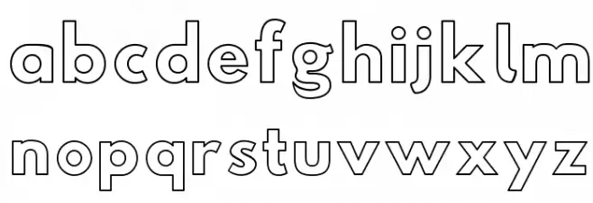 Poland Can Into Glass Makings Font LOWERCASE