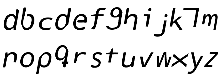 Poland canned into Space Font LOWERCASE