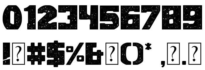 Polar Press Rough Font OTHER CHARS