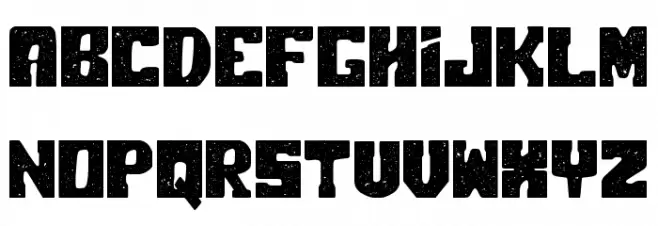 Polar Press Rough خط أحرف صغيرة