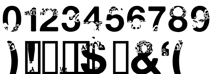 Polar Shift Bold Font OTHER CHARS