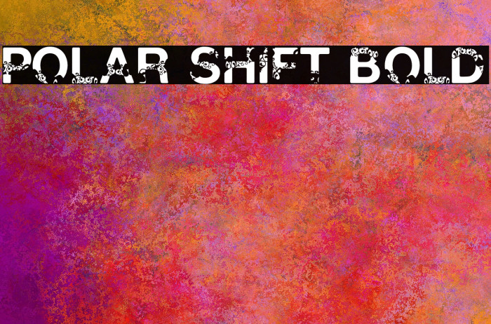 Polar Shift Bold Font examples