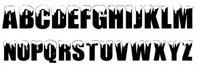 Polar Snow Font Litere mari