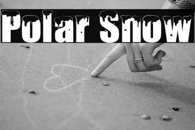 Polar Snow Font examples