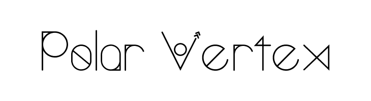 Polar Vertex  フリーフォントのダウンロード