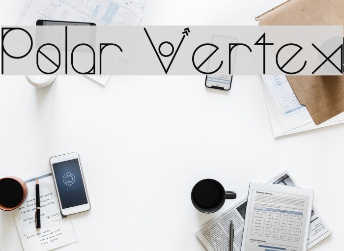 Polar Vertex Font examples