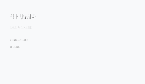 PolarBears Business Card