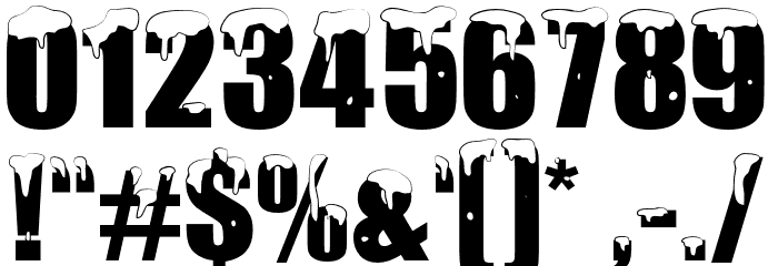PolarSnow Font OTHER CHARS