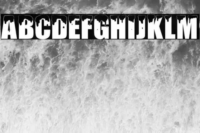 PolarSnow Font examples