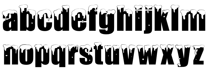 PolarSnow Font LOWERCASE