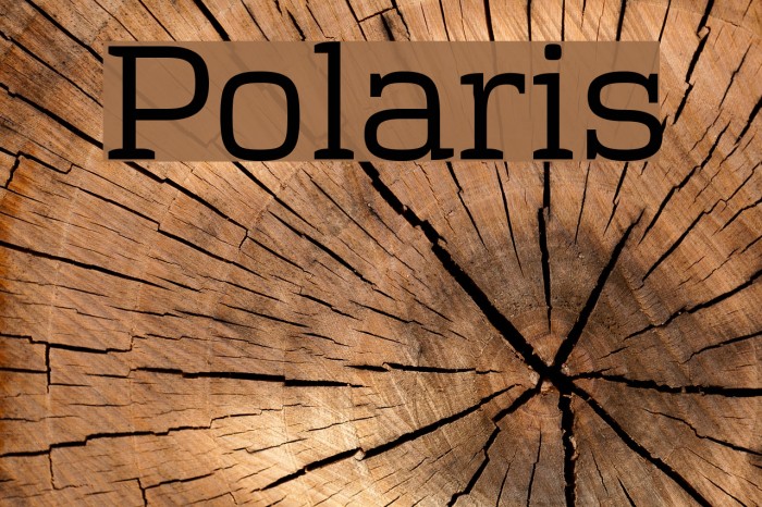 Polaris Font examples