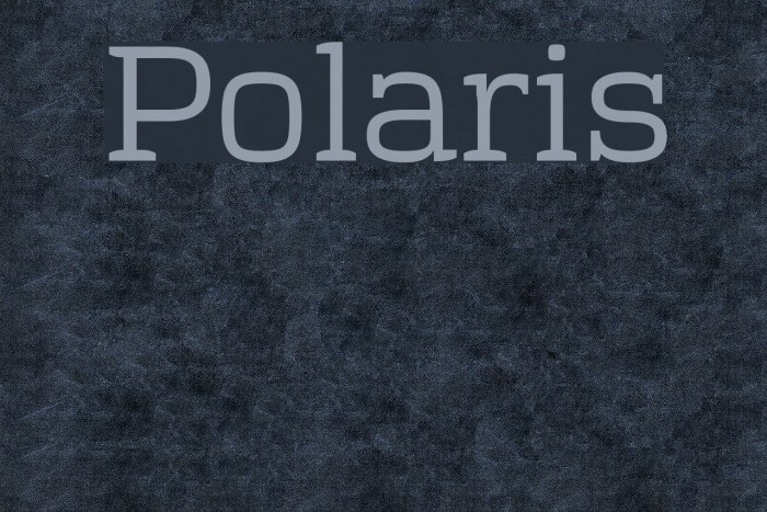Polaris Font examples
