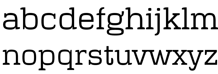 Polaris Font LOWERCASE