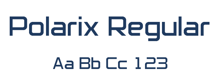 Polarix Regular Font Preview