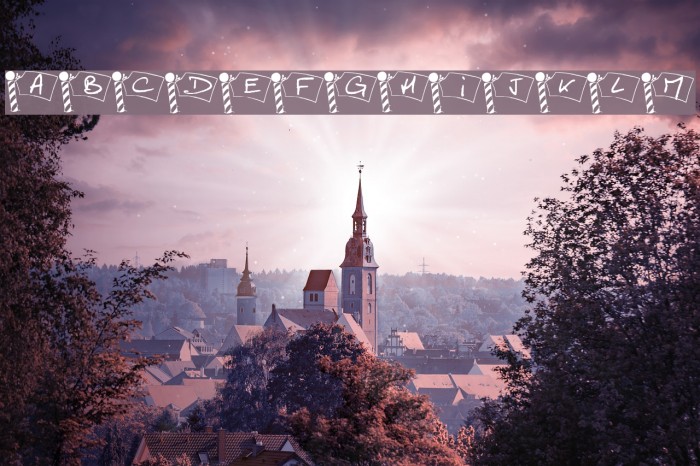 Pole Nord Font examples