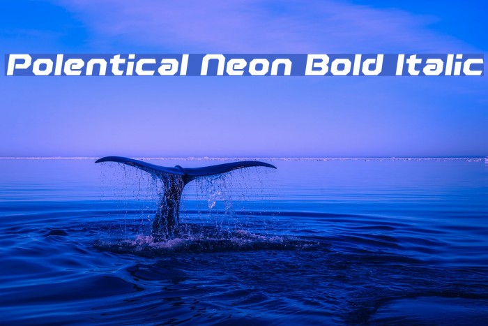 Polentical Neon Bold Italic Example 1