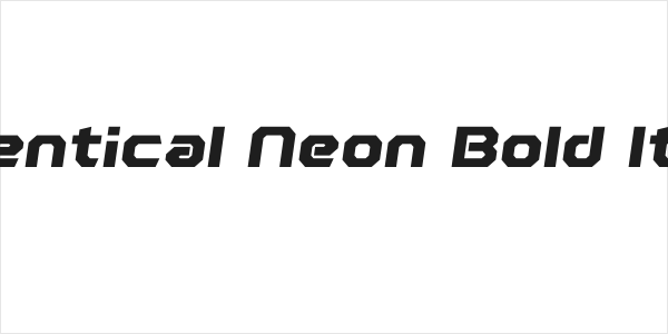 Polentical Neon Bold Italic Logo