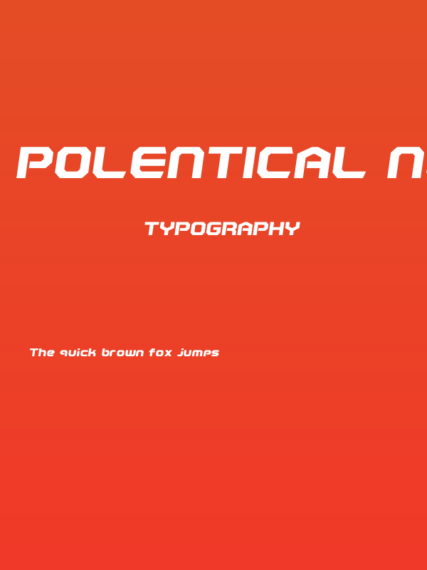 Polentical Neon Bold Italic Poster