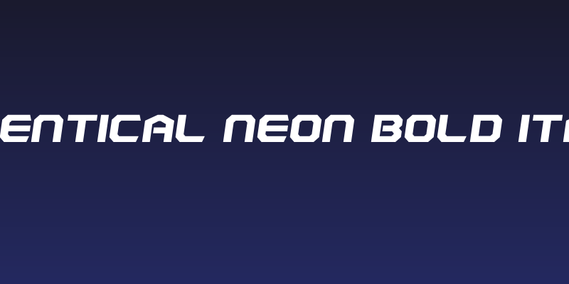 Polentical Neon Bold Italic Social Header