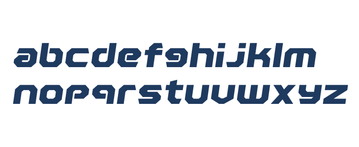 Polentical Neon Bold Italic Lowercase