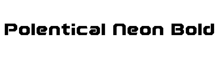 Polentical Neon Bold  नि: शुल्क फ़ॉन्ट्स डाउनलोड