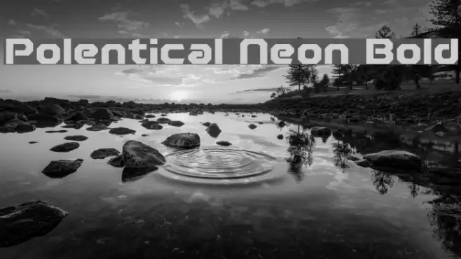 Polentical Neon Bold Font examples