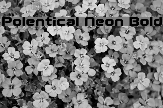 Polentical Neon Bold Font examples