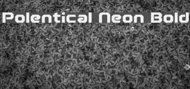 Polentical Neon Bold Font examples