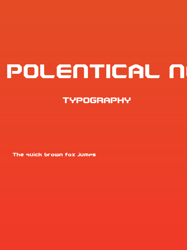 Polentical Neon Bold Poster