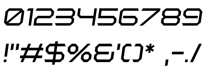 Polentical Neon Italic Font OTHER CHARS