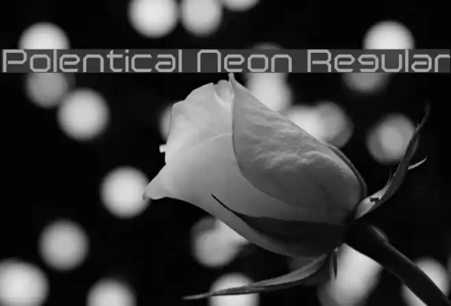 Polentical Neon Regular Font examples