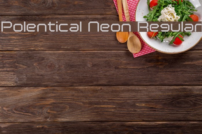 Polentical Neon Regular Font examples