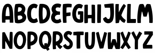 Polers Free Schriftart Kleinbuchstaben