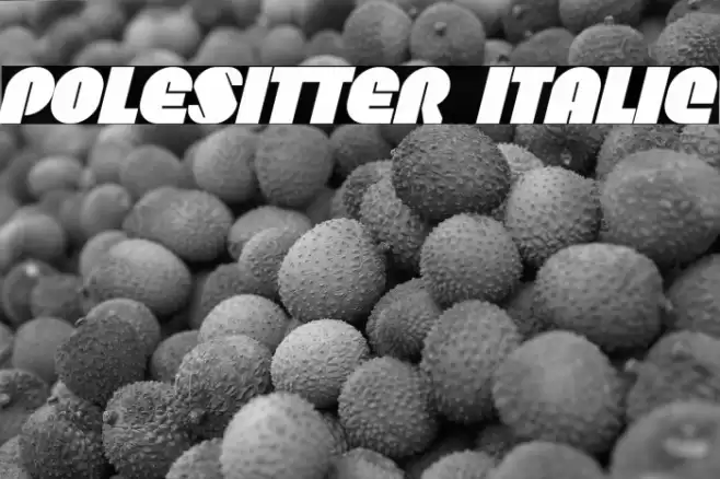 Polesitter Italic Font examples