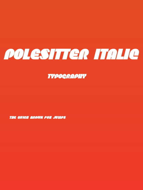 Polesitter Italic Poster