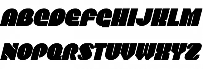 Polesitter Italic Caratteri MINUSCOLO