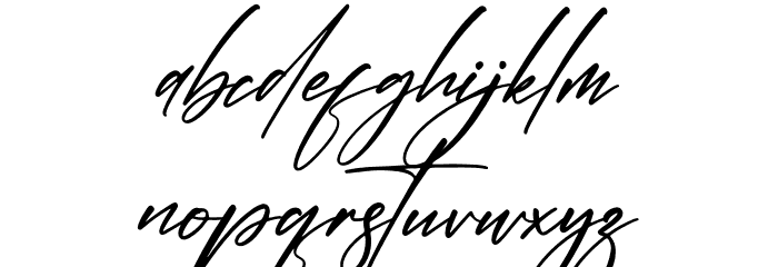 Polesteria Font LOWERCASE