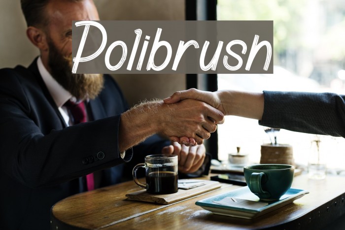 Polibrush Font examples