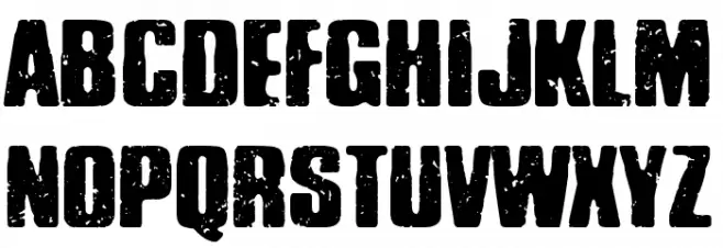 Policía Secreta Caratteri MINUSCOLO