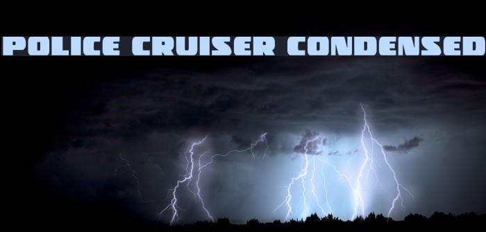 Police Cruiser Condensed Font examples