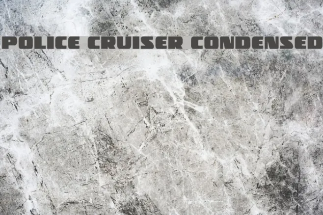 Police Cruiser Condensed Example 2