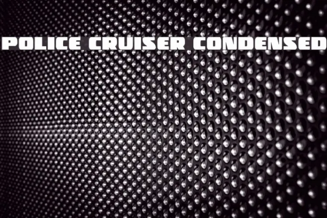 Police Cruiser Condensed Example 3