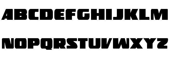 Police Cruiser Condensed Font LOWERCASE