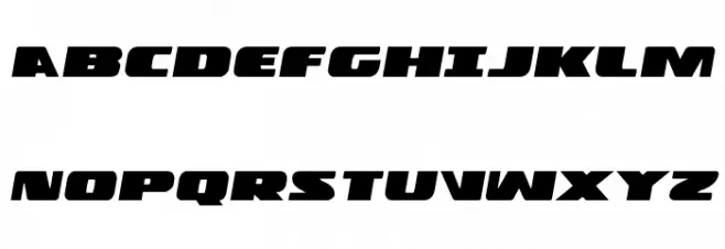 Police Cruiser Expanded Italic Шрифта ВЕРХНИЙ