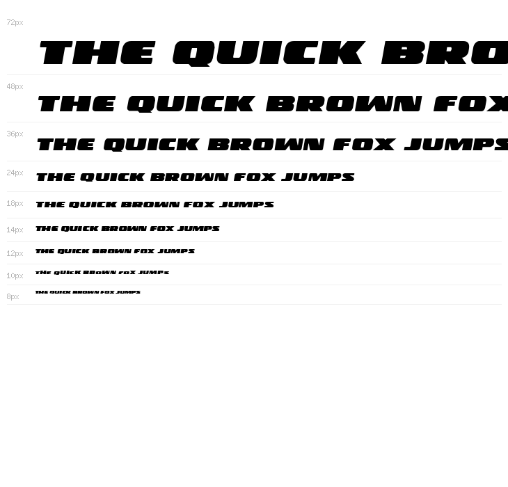 Police Cruiser Expanded Italic Waterfall